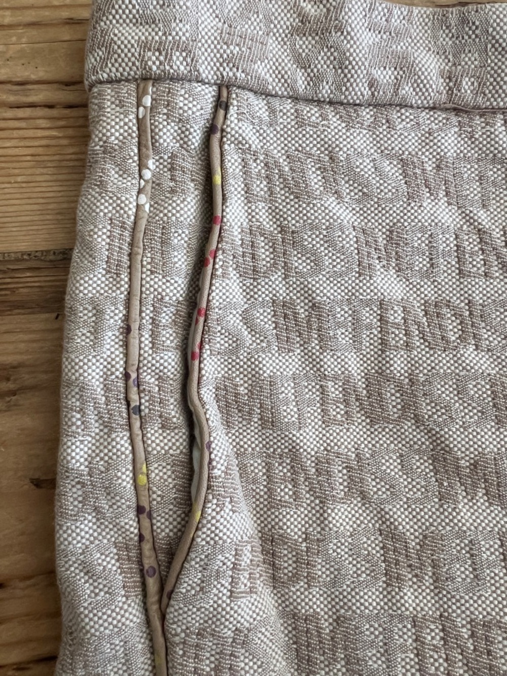 THIS IS FOR @DYMDYM72 Fendi Beige Logo Jacquard Pants - Picture 9 of 12